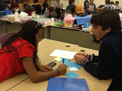 two students collaborating