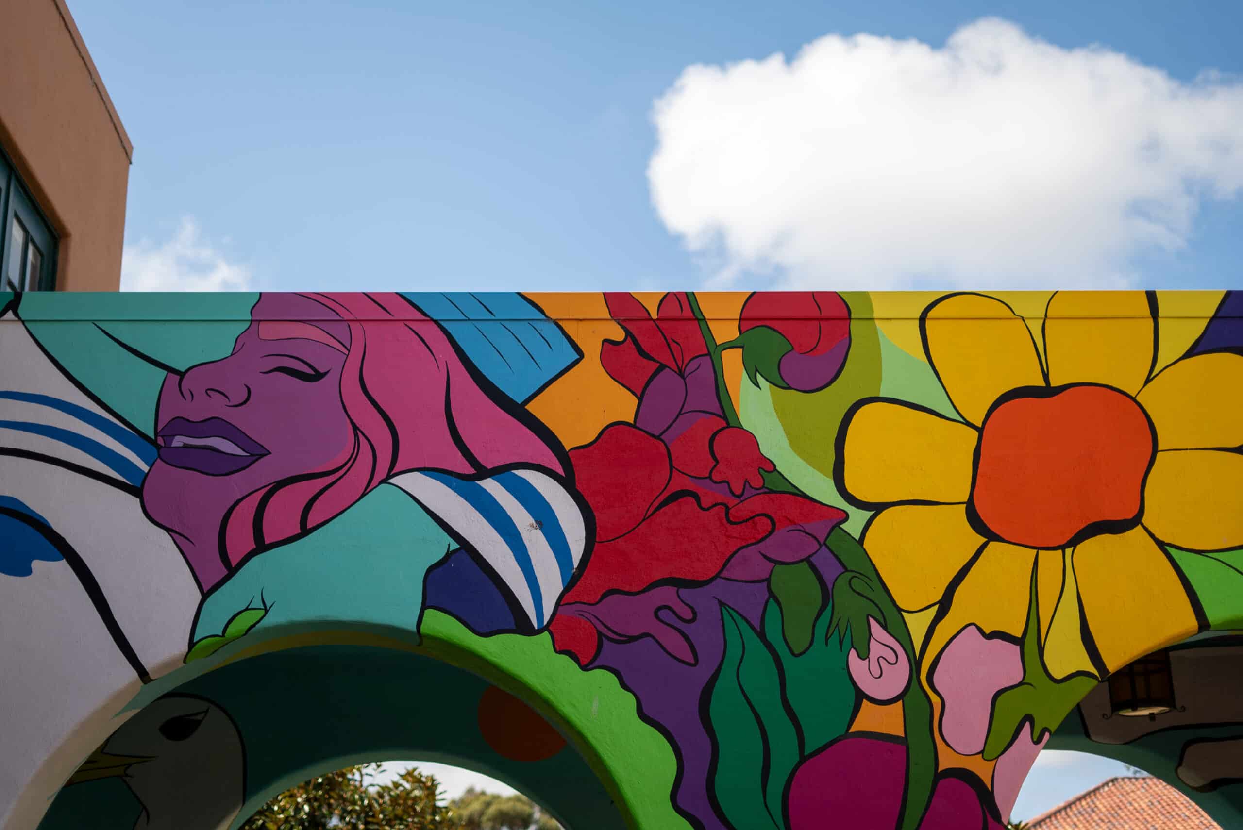 Detail from Scarlett Baily's Liberty Station mural