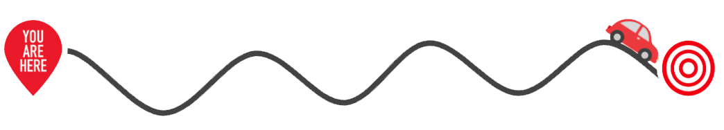 Car at the end of the journey