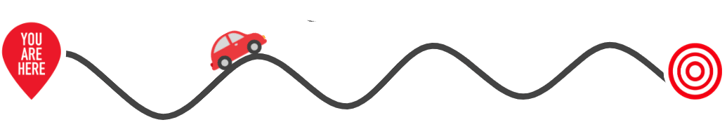 Car at start of journey