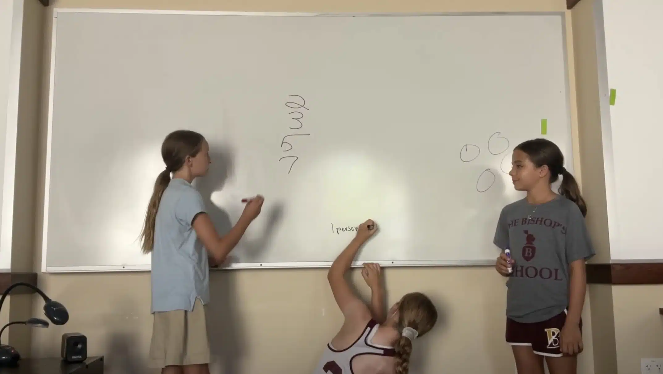 During our number sense unit, students worked in teams to explain solutions to a least common denominator problem.